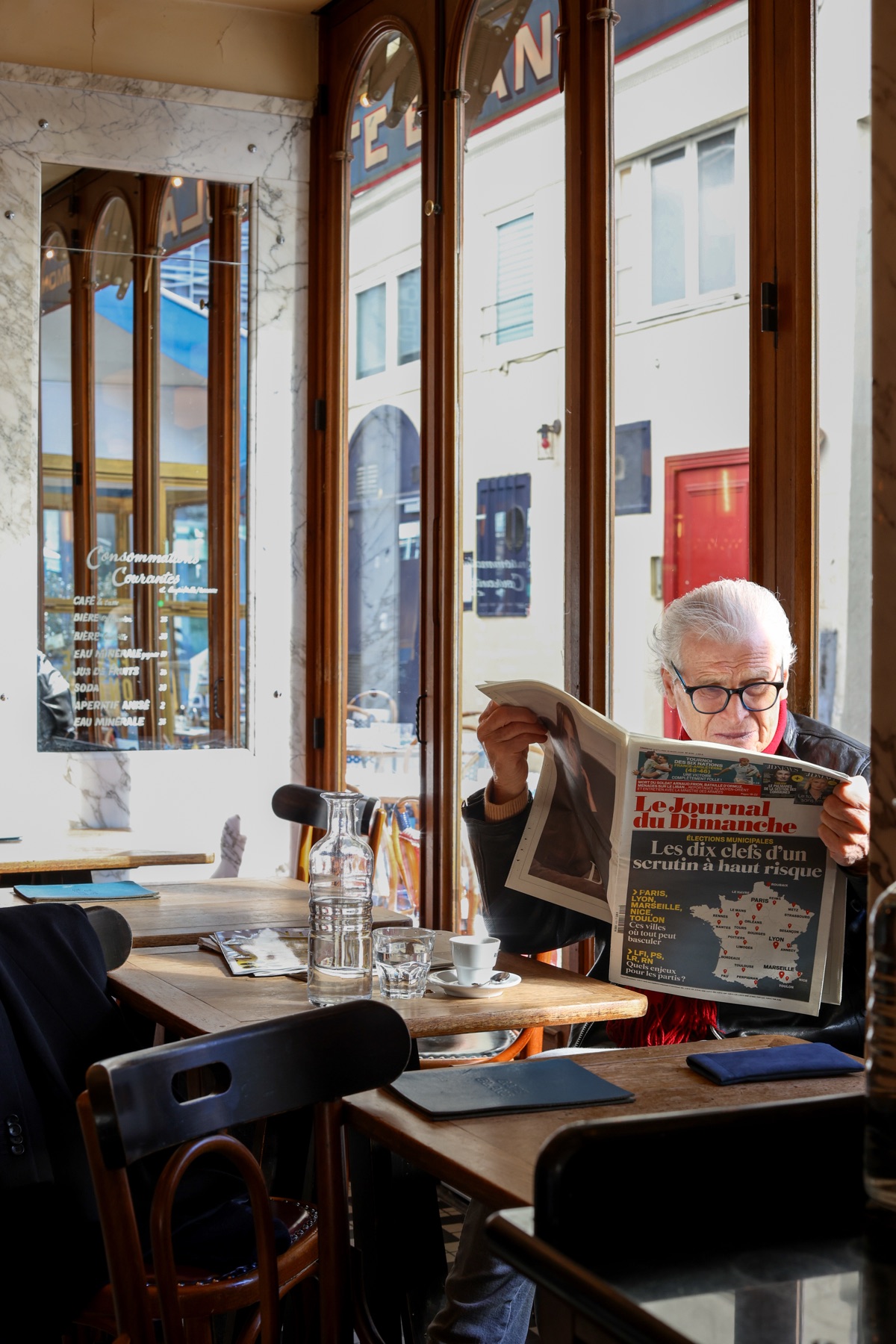 Reportage photo Café Blanc brasserie Paris 1er arrondissement