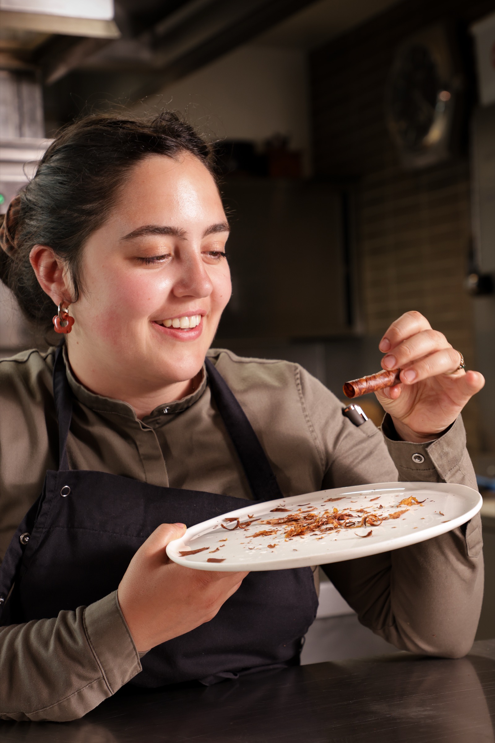 Reportage photo Manon Gouin cheffe pâtissière restaurant étoilé Mallory Gabsy Paris